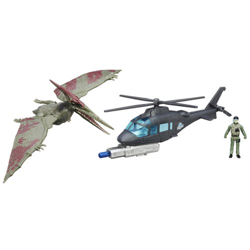 Jurassic World Pteranodon vs. Helicopter Pack, Not Mint